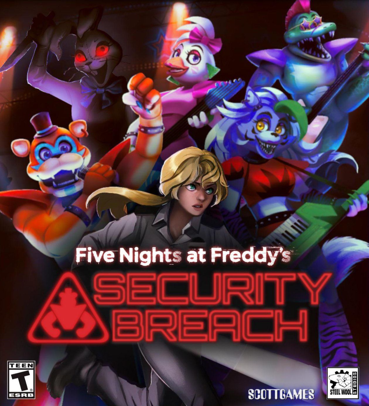 Когда выйдет 5 ночей. Freddy Security Breach Фредди. FNAF 9 Security Breach. Игра ФНАФ 9. FNAF Security Breach Постер.