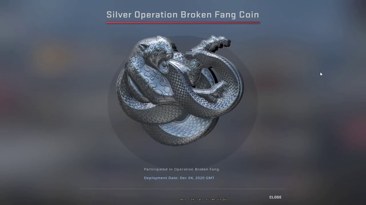 Silver going. Broken Fang Coin. Broken Fang монета. Diamond Operation broken Fang Coin. CSGO broken Fang Coin.