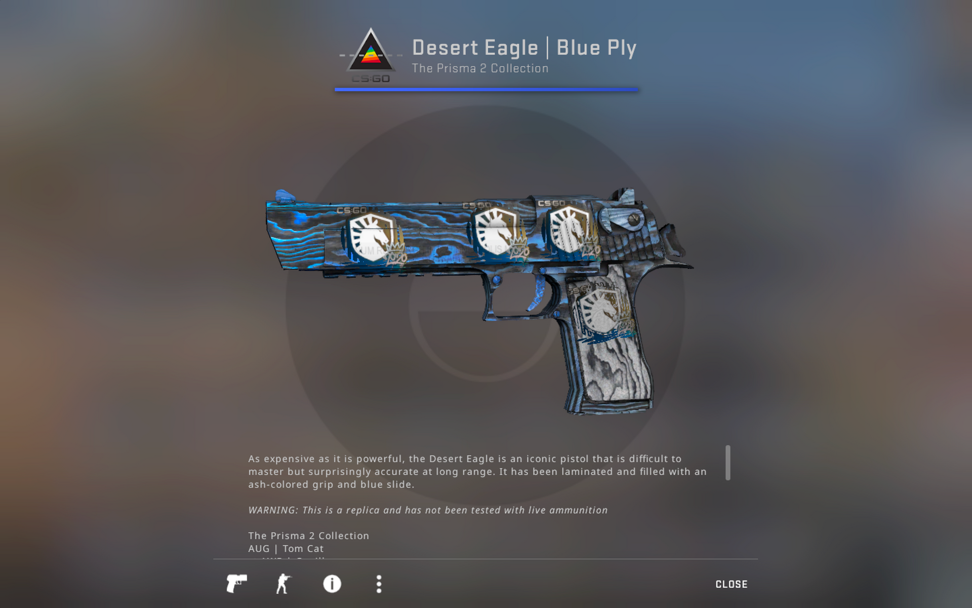 Desert eagle blue