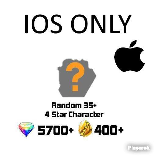IOS Only][5000-5600 Gems][450+ GF][40+ 4character][Account Player